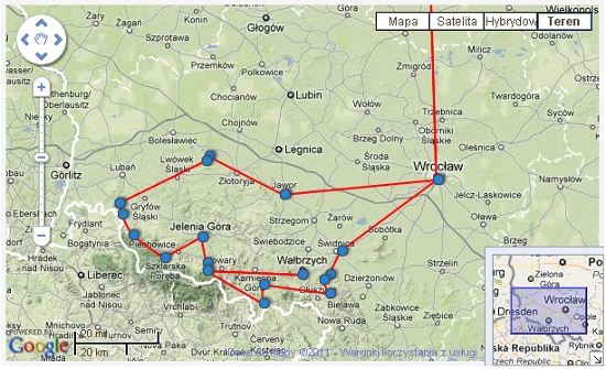 map śląsk 2008